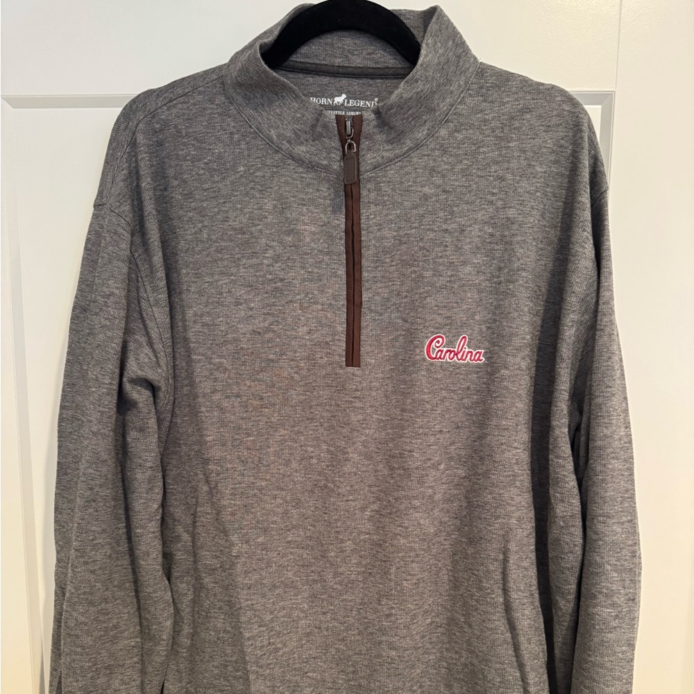Gray Quarter-Zip Sweater